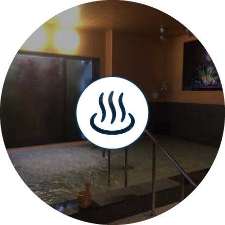 Information of nearby facilities! Just a 3-min walking distance “Funanoyu hot spring”